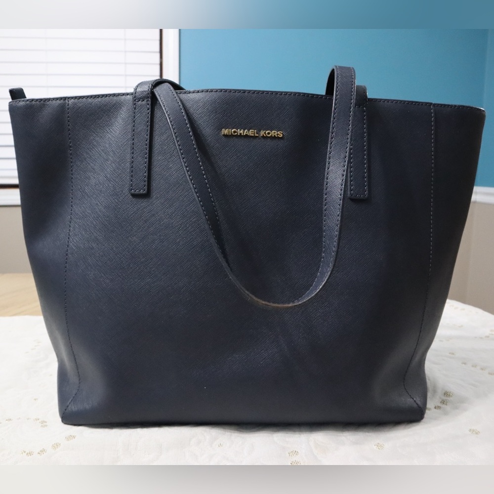 Blue Michael Kors Large Tote